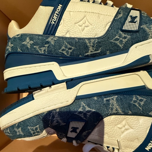 Louis Vuitton Trainers, Blue, Size 15, Like New with Box - Picture 11 of 11